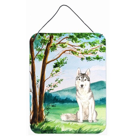 Carolines Treasures Under the Tree Siberian Husky Wall or Door Hanging Prints CK2555DS1216
